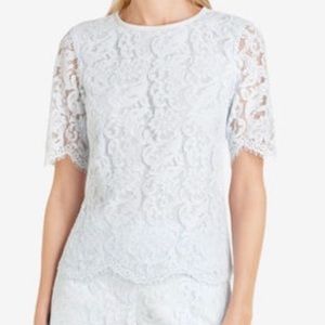 Ted Baker Allina Lace top Aqua